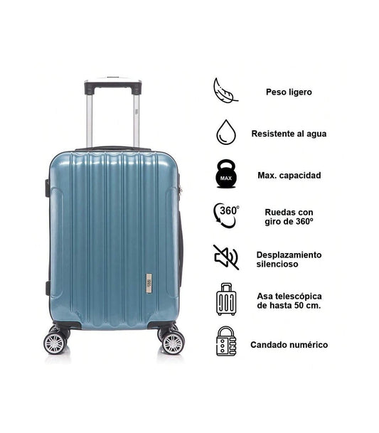1990s Maleta Cabina Policarbonato 55x40x20cm (40L) | Azul