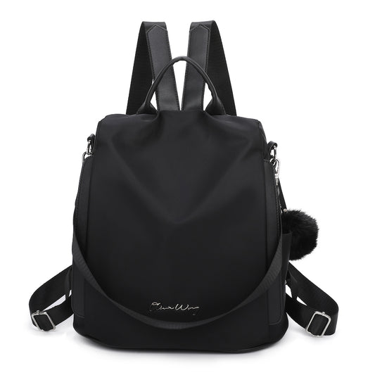 Mochila Antirrobo Impermeable para Mujer (13L) | Convertible en Bolso | Negro