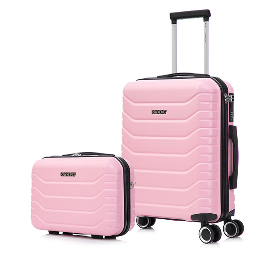 Maleta de Cabina 55x40x20cm Policarbonato (40L) + Neceser - Rosa