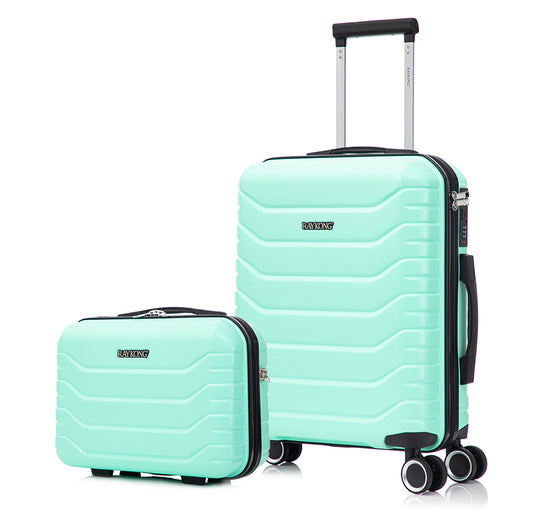 Maleta de Cabina 55x40x20cm Policarbonato (40L) + Neceser - Menta