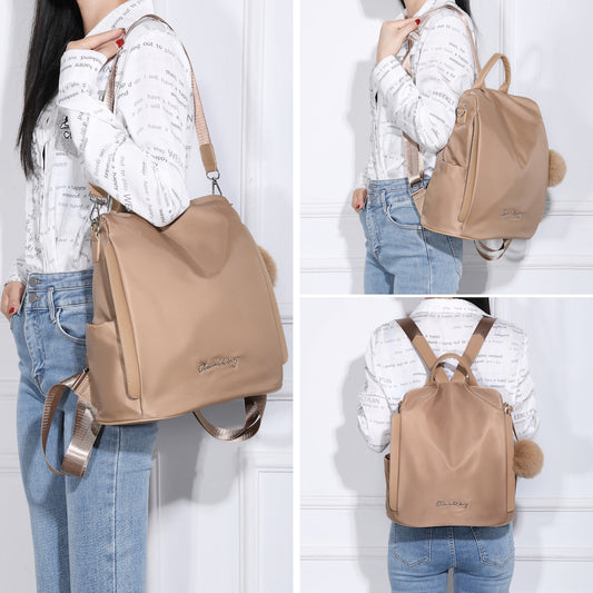 Mochila Antirrobo Impermeable para Mujer (13L) | Convertible en Bolso | Khaki