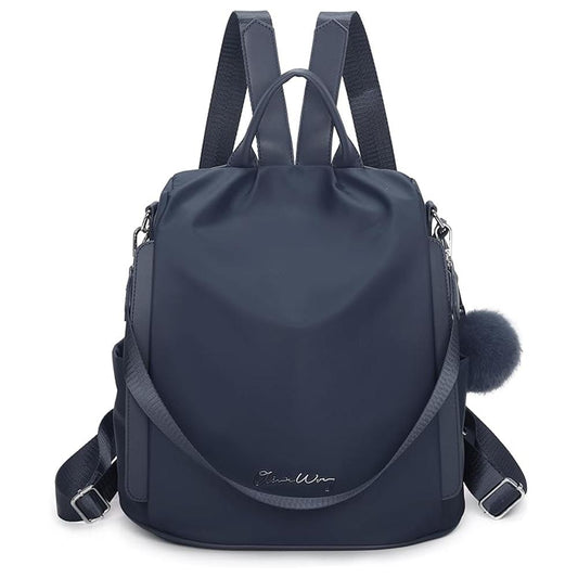 Mochila Antirrobo Impermeable para Mujer (13L) | Convertible en Bolso | AzulMarino