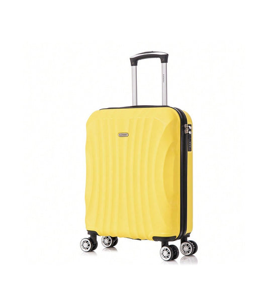 Mala de Cabine ABS 55x40x20 cm (44 L) | Capacidade Máxima e Leve | Amarela