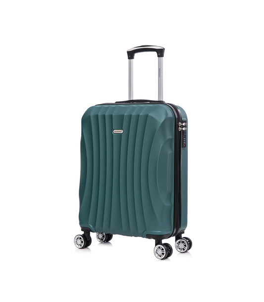 Maleta Cabina ABS 55x40x20cm (44L) | Capacidad Máxima Ligera | Verde