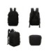 RAYKONG Mochila de cabine Ryanair 40x20x25cm (20L) | Mochila de viagem de avião à prova de água | Bagagem de mão - Preto