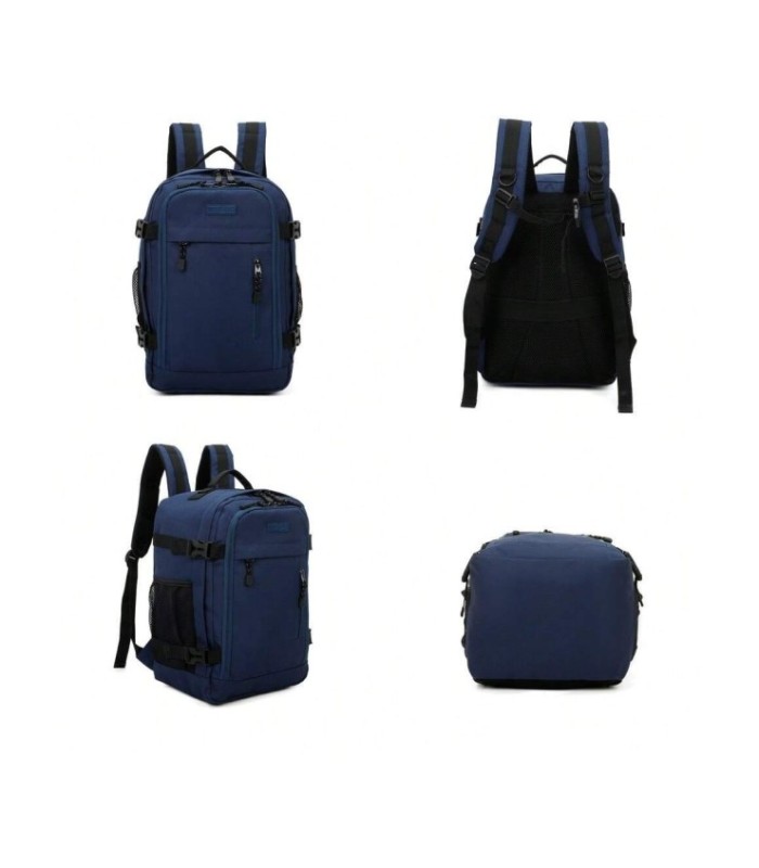 RAYKONG Mochila de cabine Ryanair 40x20x25cm (20L) | Mochila de viagem de avião à prova de água | Bagagem de mão - Azul-marinho