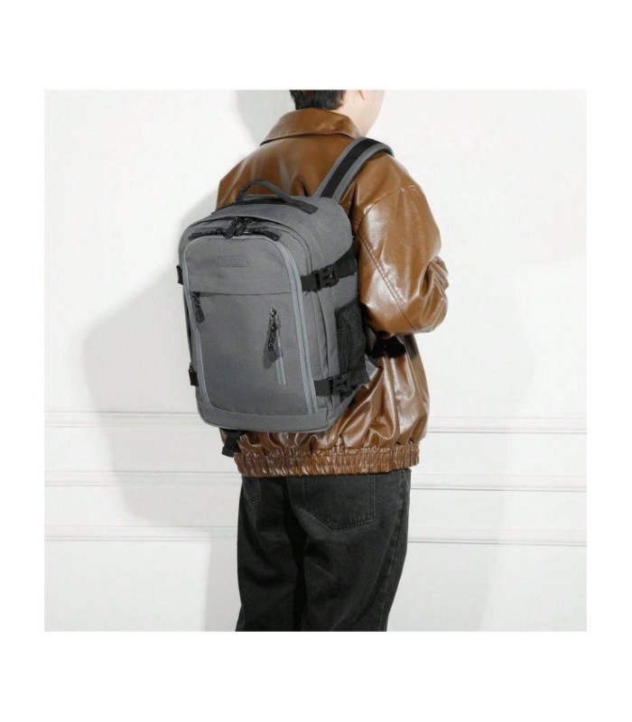 RAYKONG Mochila Cabina Ryanair 40x20x25cm (20L) | Mochila Viaje Avion Impermeable | Equipaje de mano - Gris