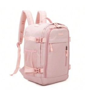 RAYKONG Mochila de cabine Ryanair 40x20x25cm (20L) | Mochila de viagem de avião à prova de água | Bagagem de mão - Rosa