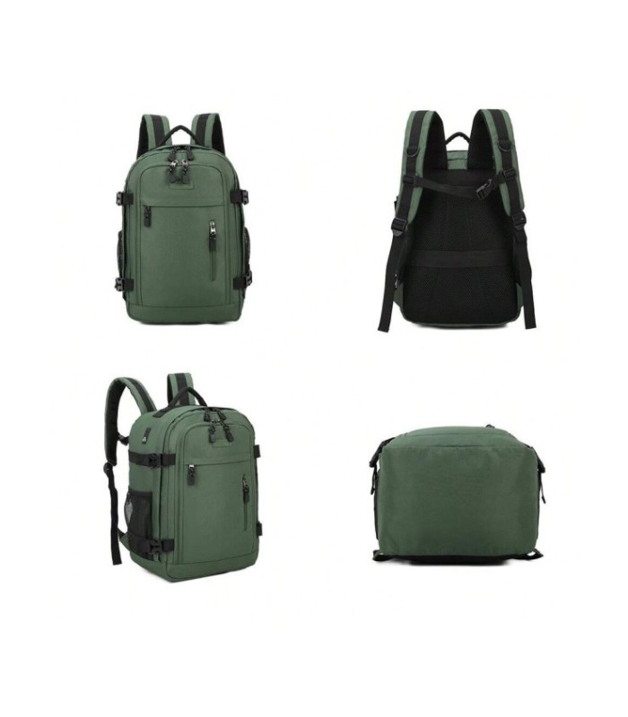 RAYKONG Mochila de cabine Ryanair 40x20x25cm (20L) | Mochila de viagem de avião à prova de água | Bagagem de mão - Verde