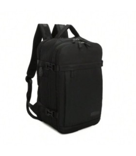 RAYKONG Mochila Cabina Ryanair 40x20x25cm (20L) - Mochila de Avion Impermeable Compatible con Portátil 14 Pulgadas - Negro