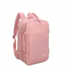 RAYKONG Mochila Cabina Ryanair 40x20x25cm (20L) - Mochila de Avion Impermeable Compatible con Portátil 14 Pulgadas - Rosa