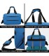 RAYKONG Bolsa de Cabina Ryanair 40x20x25cm Equipaje de Viaje Mano Avion Correa Regulable - Azul