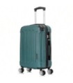 RAYKONG Maleta Cabina ABS 55x40x20cm (40L) - Trolley pequeña Equipaje de Mano - 4 Ruedas Dobles Giratorias 360ª - Verde