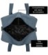 RAYKONG Bolsa de Cabine Ryanair 40x20x25cm convertível em mochila - Azul-marinho