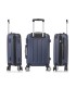 RAYKONG Mala Média ABS 66x43x25cm | 71L | 24 polegadas | até 23kg semi-rígido - Azul Marinho