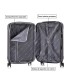RAYKONG Mala Média ABS 66x43x25cm | 71L | 24 polegadas | até 23kg semi-rígido - Azul Marinho