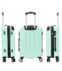 RAYKONG Mala Média ABS 66x43x25cm | 71L | 24 polegadas | até 23kg semi-rígido - Hortelã