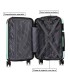 RAYKONG Mala Média ABS 66x43x25cm | 71L | 24 polegadas | até 23kg semi-rígido - Hortelã