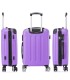 RAYKONG Mala Média ABS 66x43x25cm | 71L | 24 polegadas | até 23kg semi-rígido - Roxo