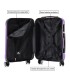 RAYKONG Mala Média ABS 66x43x25cm | 71L | 24 polegadas | até 23kg semi-rígido - Roxo