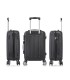 RAYKONG Mala Média ABS 66x43x25cm | 71L | 24 polegadas | até 23kg semi-rígido - Preto