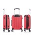 RAYKONG Mala Média ABS 66x43x25cm | 71L | 24 polegadas | até 23kg semi-rígido - Vermelho