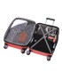 RAYKONG Mala Média ABS 66x43x25cm | 71L | 24 polegadas | até 23kg semi-rígido - Vermelho