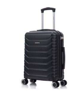 RAYKONG Maleta Cabina ABS+PC 55x40x20cm | 40L | 20 Pulgadas | Semirígidas con candado combinación - Negro