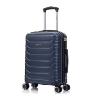 RAYKONG Maleta Cabina ABS+PC 55x40x20cm | 40L | 20 Pulgadas | Semirígidas con candado combinación - AzulMarino