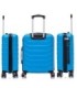 RAYKONG Mala de cabine ABS+PC 55x40x20cm | 40L | 20 polegadas | Semi-rígido com fecho de combinação - Turquesa