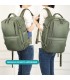 1990s Mochila de cabine expansível para Ryanair 40x25x20-25cm, bolsa de sapato, adapta-se a 14 computadores portáteis - VerdeMil