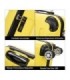 RAYKONG Maleta Cabina ABS 55x40x20cm (44L) - Maxima Capacidad - 4 Ruedas Giratorias Dobles 360ª - Candado Incrustado - Amarillo