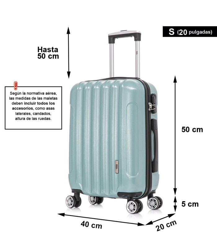 1990s Maleta de Cabina Policarbonato 55x40x20cm (40L) - 20 Pulgadas - Menta