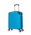 RAYKONG Mala Cabine ABS 55x40x20cm (44L) - Capacidade Máxima - 4 Rodas Duplas Giratórias 360º - Cadeado Embutido - Turquesa