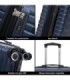 RAYKONG Mala Média Expansível ABS+PC 66x45x27,50cm - 30cm Extensível - Azul Marinho