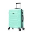 RAYKONG Mala Média Expansível ABS+PC 66x45x27,50cm - 30cm Extensível - Hortelã