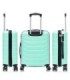 RAYKONG Maleta Mediana Expandible ABS+PC 66x45x27.50cm - 30cm Extendido - Menta