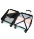 RAYKONG Mala Média Expansível ABS+PC 66x45x27,50cm - 30cm Extensível - Hortelã