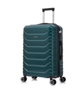 RAYKONG Mala Média Expansível ABS+PC 66x45x27,50cm - 30cm Extensível - Verde