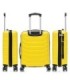 RAYKONG Mala Média Expansível ABS+PC 66x45x27,50cm - 30cm Extensível - Amarela