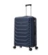 RAYKONG Maleta Grande Expandible ABS+PC 75x49x31cm - 33.50cm Extendido | 23kg - 25kg - AzulMarino
