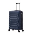 RAYKONG Maleta Grande Expandible ABS+PC 75x49x31cm - 33.50cm Extendido | 23kg - 25kg - AzulMarino