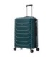 RAYKONG Maleta Grande Expandible ABS+PC 75x49x31cm - 33.50cm Extendido | 23kg - 25kg - Verde