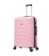 RAYKONG Maleta Grande Expandible ABS+PC 75x49x31cm - 33.50cm Extendido | 23kg - 25kg - RosaPalo