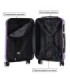 Juego de 3 Maletas ABS Cabina 55x40x20cm | Mediana 66x43x25cm| Grande 76x49x29cm - Morado