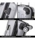 Juego de 3 Maletas ABS Cabina 55x40x20cm | Mediana 66x43x25cm| Grande 76x49x29cm - Plata