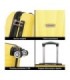 RAYKONG Maleta de Cabina ABS 55x40x20cm (44L) - Maleta Pequeña Capacidad Maxima Ligeras 20 Pulgadas - Amarillo