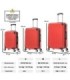 Juego de 3 Maletas ABS Cabina 55x40x20cm | Mediana 66x43x25cm| Grande 76x49x29cm - Rojo