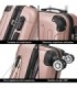 Conjunto de 3 Malas de Cabine em ABS 55x40x20cm | Média 66x43x25cm | Grande 76x49x29cm - RosaDourado