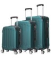 Conjunto de 3 Malas de Cabine em ABS 55x40x20cm | Média 66x43x25cm | Grande 76x49x29cm - Verde